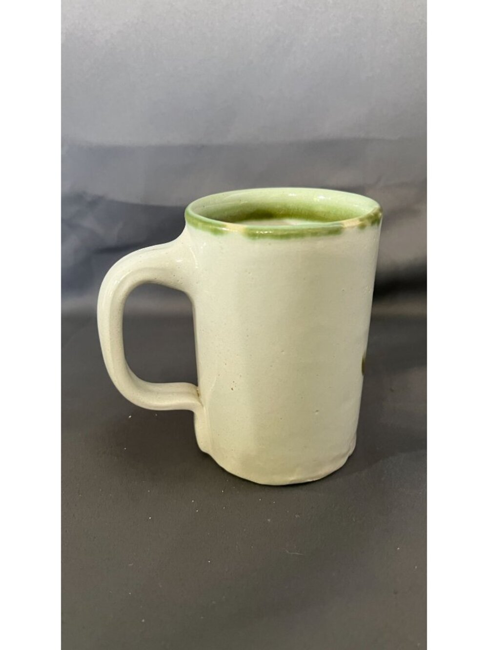 John B. Taylor Stoneware Mug With Gourd & Vine Design - Picture 2 of 4